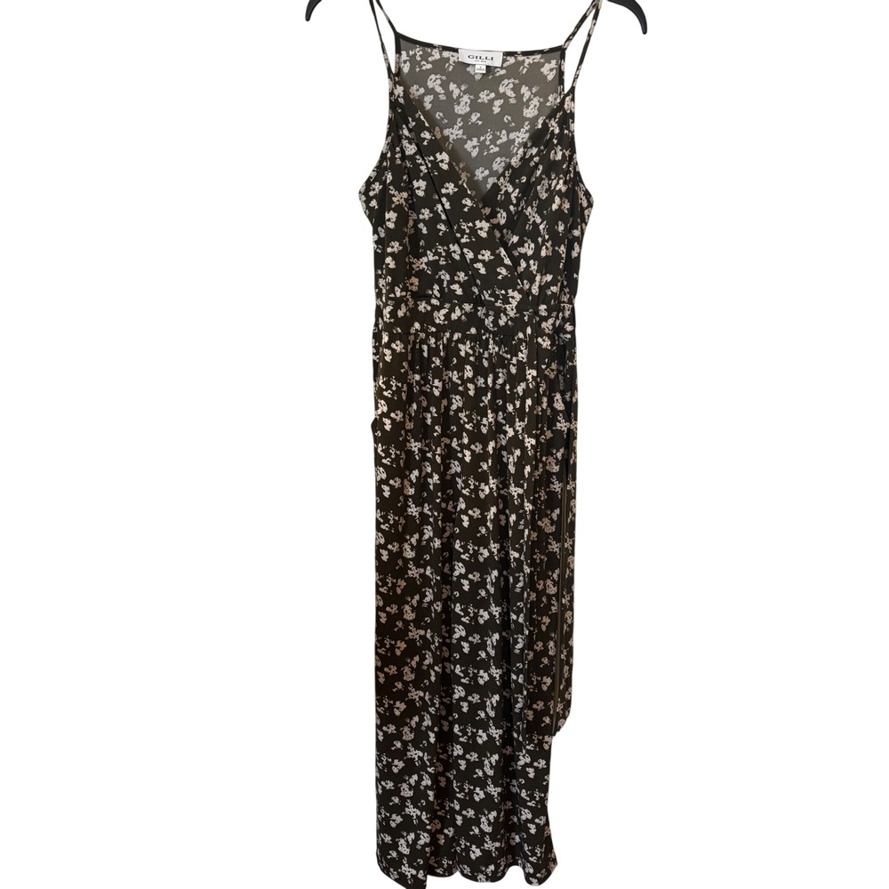 Gilli Women's Jumpsuit Small‎ Sleeveless Floral Green